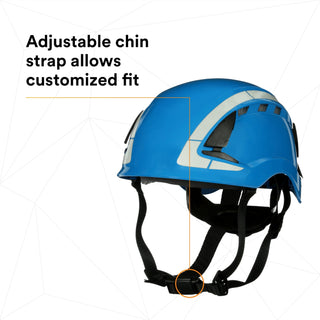 3M SecureFit Safety Helmet, X5003VX-ANSI,  Blue, vented, 1Ea/Box