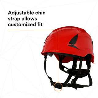 3M SecureFit Safety Helmet, X5005-ANSI,  Red