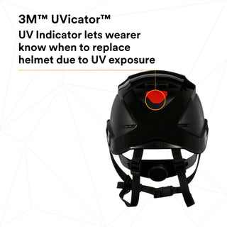 3M SecureFit Safety Helmet, X5012-ANSI,  Black