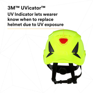 3M SecureFit Safety Helmet, X5014-ANSI,  HVGreen