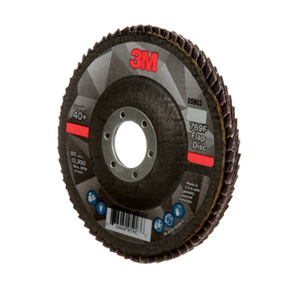 3M Flap Disc 769F, 40+, T27, 4-1/2 in x 7/8 in