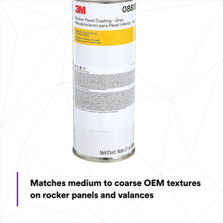 3M Rocker Panel Coating, 08889, Gray, 21 oz Net Wt