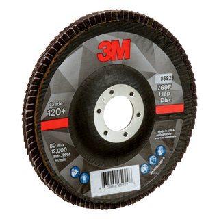 3M Flap Disc 769F, 120+, T29, 5 in x 7/8 in