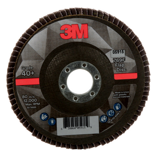 3M Flap Disc 769F, 40+, T27, 5 in x 7/8 in