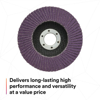 3M Flap Disc 769F, 120+, T27, 4-1/2 in x 7/8 in