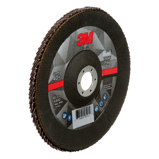 3M Flap Disc 769F, 40+, T29, 7 in x 7/8 in