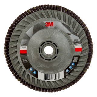 3M Flap Disc 769F, 40+, T27 Quick Change, 7 in x 5/8 in-11