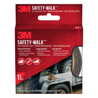 3M Safety-Walk Slip Resistant Tape, 610B-R1X180, 1 in x 15 ft, Black