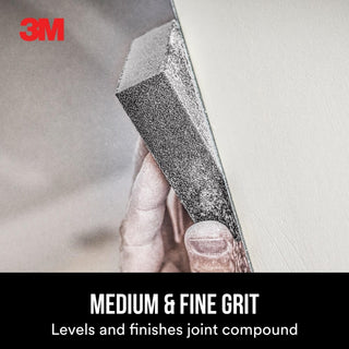 3M Drywall Sanding Sponge 9093DC, Dual Grit Block, 3 3/4 in x 2 5/8 in x 1 in