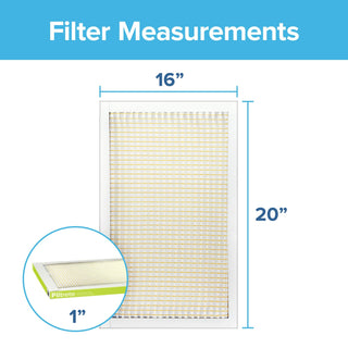 Filtrete Pollen Air Filter, 600 MPR, 9830-4, 16 in x 20 in x 1 in