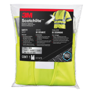 3M Reflective Vest Short Sleeve Construction Safety Vest– Class 3,94900H1-DC