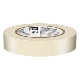 Scotch® Contractor Grade Masking Tape 2020-24EP6, 0.94 in x 60.1 yd(24mm x 55m)