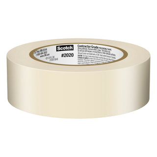 Scotch®Contractor Grade Masking Tape 2020-36EP4, 1.41 in x 60.1 yd (36mmx 55m)