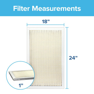 Filtrete Basic Dust & Lint Air Filter, 300 MPR, 321-4, 18 in x 24 in x1 in