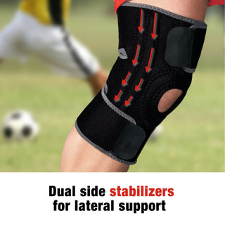 ACE Knee Support with Side Stabilizers 907009, Adjustable