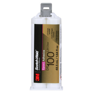 3M Scotch-Weld Epoxy Adhesive DP100LH, Clear, 48.5 mL Duo-Pak, 12 percase