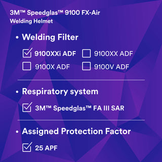 3M Speedglas FA III SAR V-100 and Speedglas Welding Helmet 9100 FX-Air