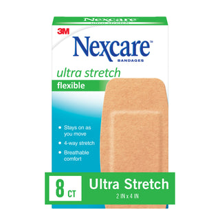 Nexcare Ultra Stretch Bandages 571-08, 2 in x 4 in (50 mm x 101 mm)