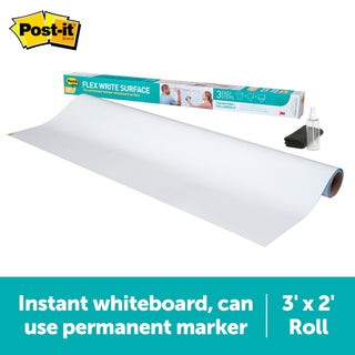 Post-it® Flex Write Surface, The Permanent Marker Whiteboard Surface