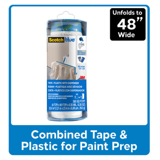 3M ScotchBlue Tape + Plastic with Dispenser PTD2093EL-48-S