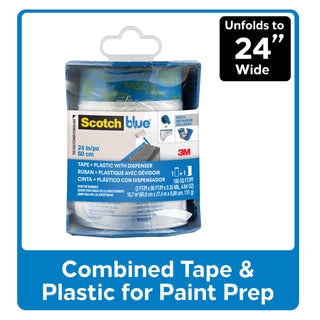 3M ScotchBlue Tape + Plastic with Dispenser PTD2093EL-24-S