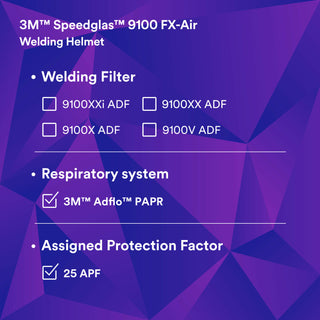 3M Adflo Powered Air Purifying Respirator HE System with 3MSpeedglas Welding