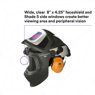 3M Adflo Powered Air Purifying Respirator HE System w 3M SpeedglasWelding Helmet