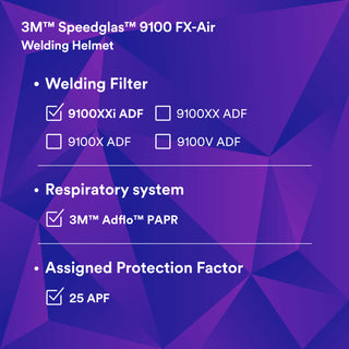 3M Adflo Powered Air Purifying Respirator HE System w 3M SpeedglasWelding Helmet