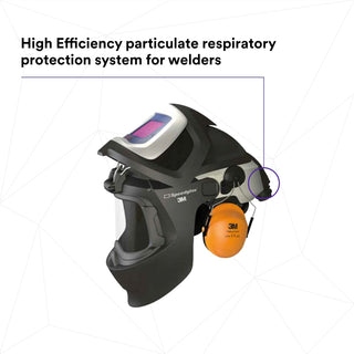 3M Adflo Powered Air Purifying Respirator HE System w 3M SpeedglasWelding Helmet