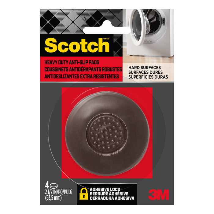 Scotch Gripping Pads SP936-NA, Round, 2.5-in 4/pk