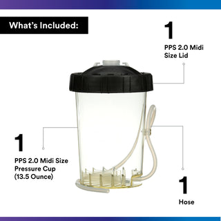 3M PPS Series 2.0 H/O Pressure Cup, 26121, Midi, 1 cup per carton