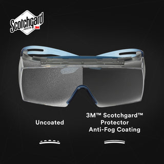 3M SecureFit 3700 Series, SF3701XSGAF-BLU, Blue Temple, Browguard