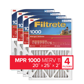 Filtrete Electrostatic Air Filter, 1000 MPR, NADP03-2IN-4, 20 in x 25in x 2 in