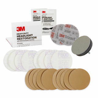 3M Headlight Lens Restoration System, 39008F2, 12 per case, 2 pack