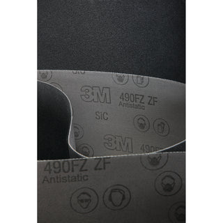 3M SiC Cloth Belt 490FZ, P80 ZF-weight, 102 in x 103 in, Top Butt, L-flex