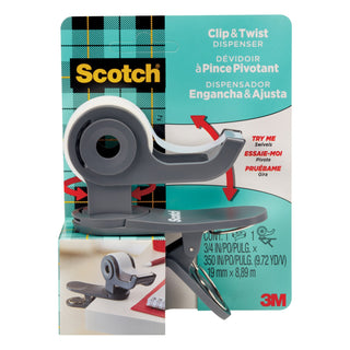 Scotch® Desktop Tape Dispenser C19-CLIP-SR, 1 Dispenser