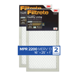 Filtrete Elite Allergen Reduction Filter EA01-2PK-1E, 16 in x 25 in x 1in