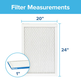 Filtrete Ultimate Allergen Reduction Filter UT26-2PK-1E, 20 in x 24 in x 1 in