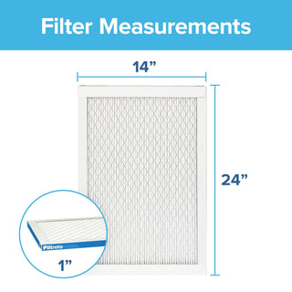 Filtrete Ultimate Allergen Reduction Filter UT23-2PK-1E, 14 in x 24 in x 1 in