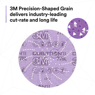 3M Xtract Cubitron II Film Disc 775L, 400+, 5 in, Die 500LJ