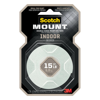 Scotch-Mount Indoor Double-Sided Mounting Tape 110H, 1/2 in x 80 in