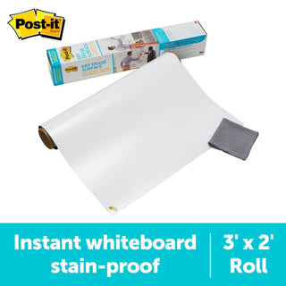 Post-it® Super Sticky Dry Erase Surface DEF3x2, 2 ft x 3 ft (60.9 cm x 91.4 cm)