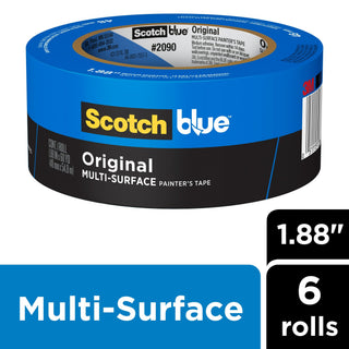 ScotchBlue Original Painter's Tape 2090-48SC6, 1.88 in x 60 yd (48 mm x 54.8 m)