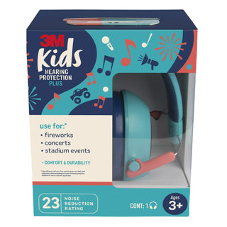 3M Kids Hearing Protection Plus PKIDSP-TEAL, Teal