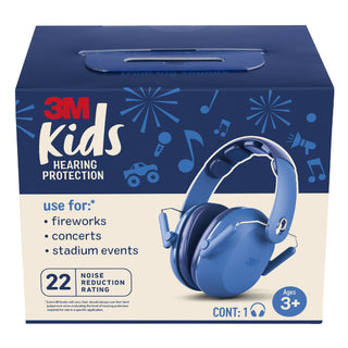 3M Kids Hearing Protection PKIDSB-BLU, Blue