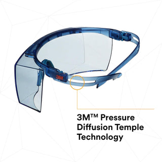 3M SecureFit 3700 Series, SF3704SGAF-BLU, Blue Temples