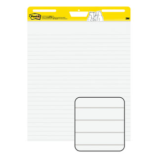 Post-it® Super Sticky Easel Pad Lined 561WLSS, 25 in x 30 in