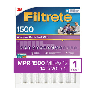 Filtrete High Performance Air Filter 1500 MPR 2005-4, 14 in x 20 in x 1 in