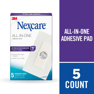 Nexcare All-in-One Adhesive Pad H3564, 2 3/8 in x 4 in (6 cm x 10 cm)