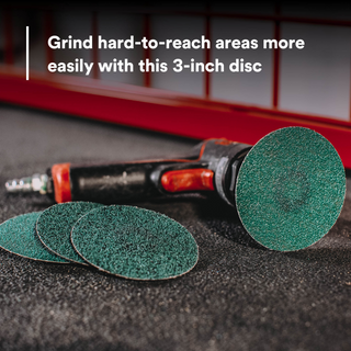 3M Green Corps Roloc Disc 36535, 60 grit, 3 in, 25 Discs/Carton